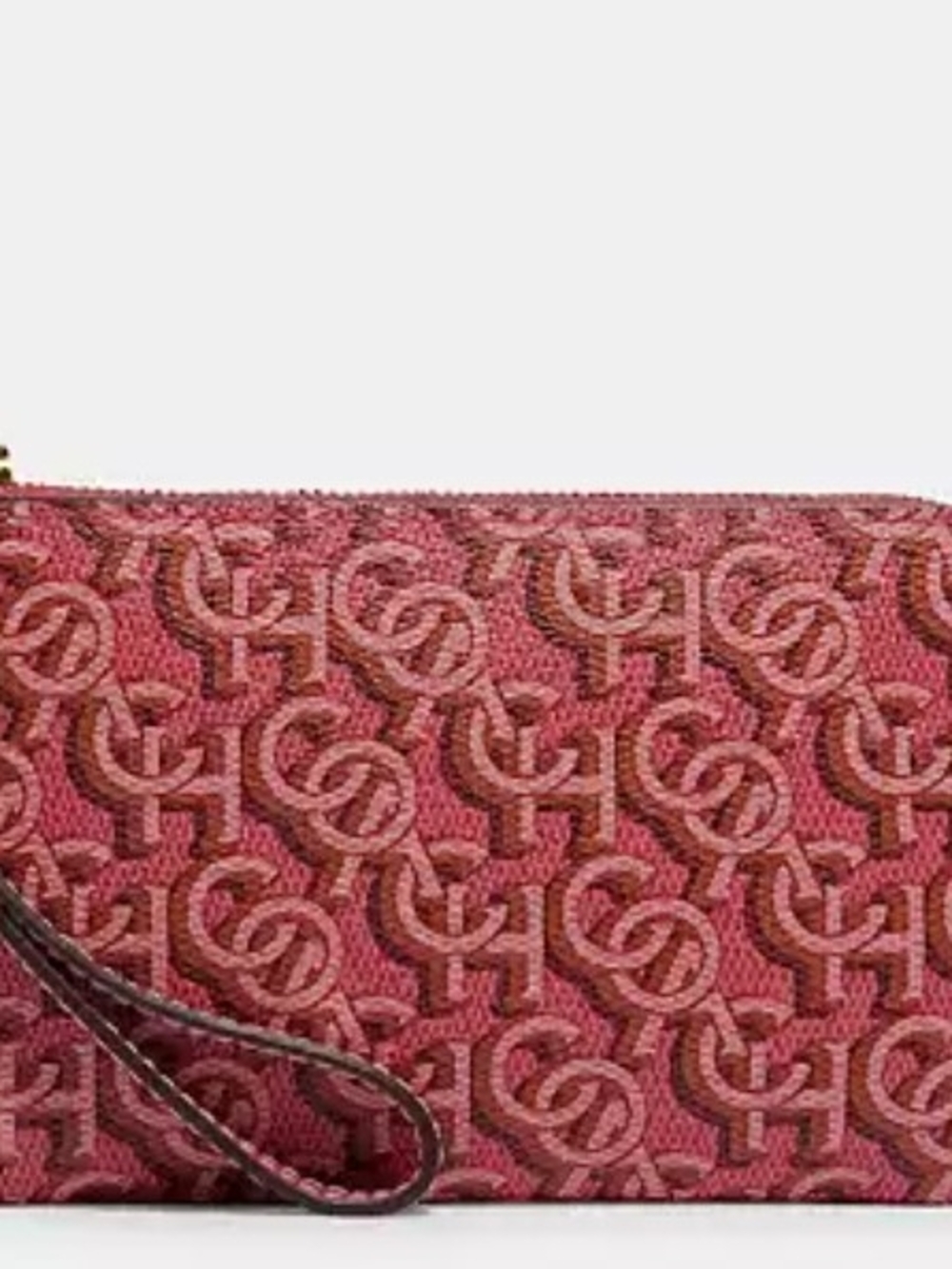 NWT Coach Monogram Wristlet